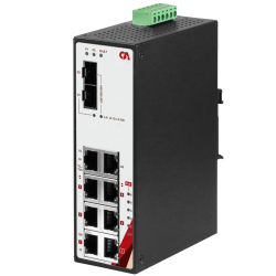 Ethernet Switch PTU-0802-2C mit 8 Ports, Gigabit und PoE